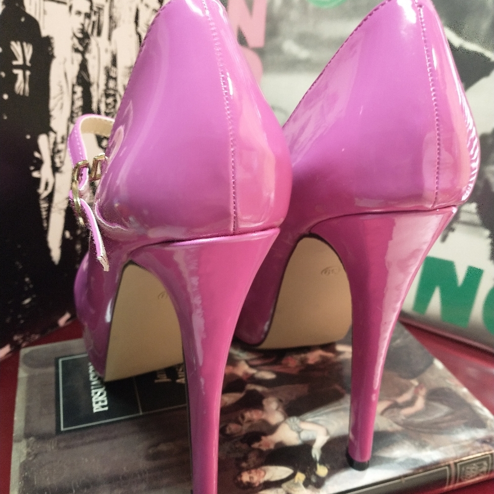 Purple platform Mary Jane heels - Picture 3 of 5